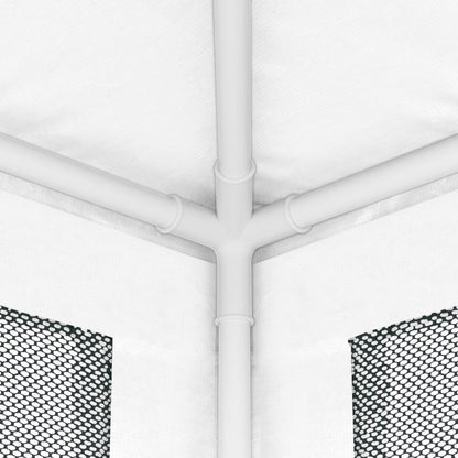 Party Tent with 4 Mesh Sidewalls 13.1'x13.1'White