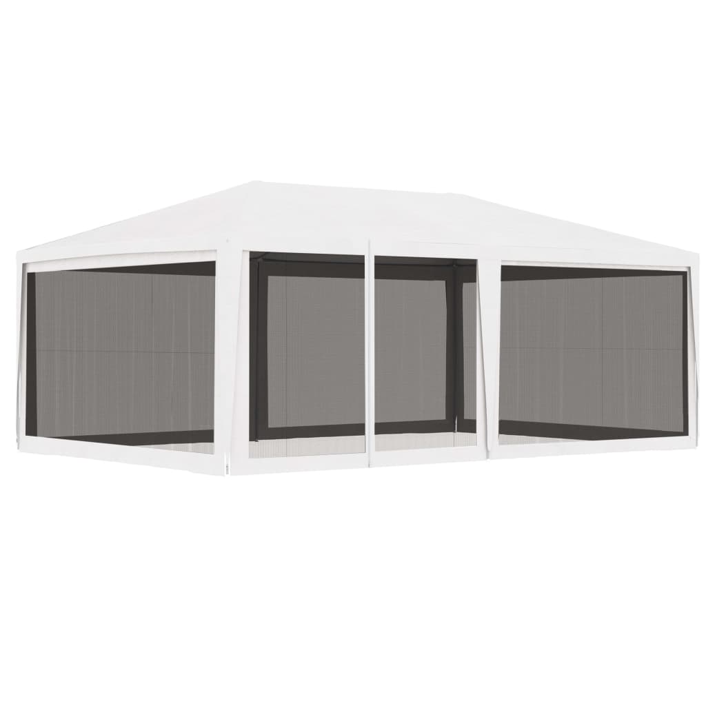 Party Tent with 4 Mesh Sidewalls 13.1'x19.7'White