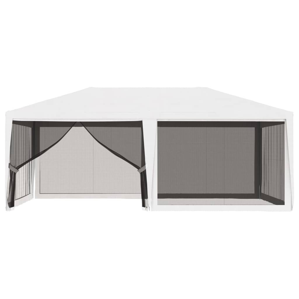 Party Tent with 4 Mesh Sidewalls 13.1'x19.7'White