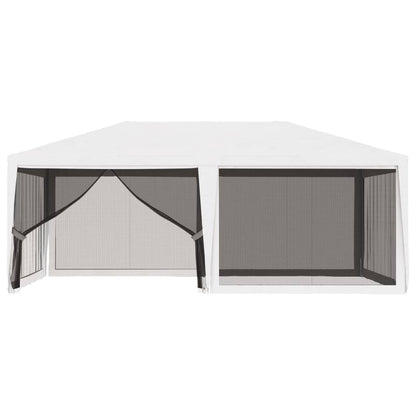 Party Tent with 4 Mesh Sidewalls 13.1'x19.7'White