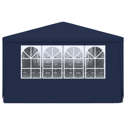 Professional Party Tent with Side Walls 4x6 m Blue 90 g/m?