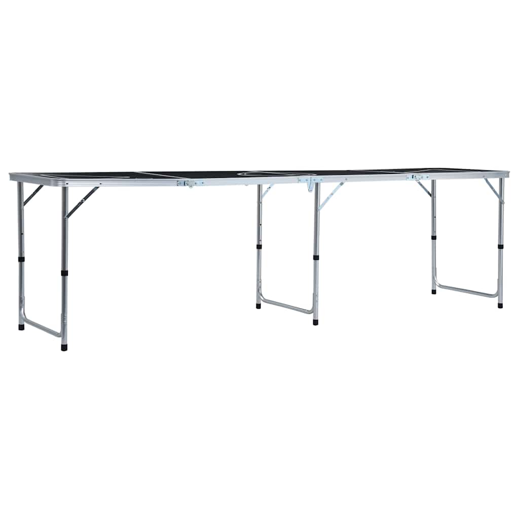 Beer Pong Table | Black | Aluminium, MDF | Large | Foldable