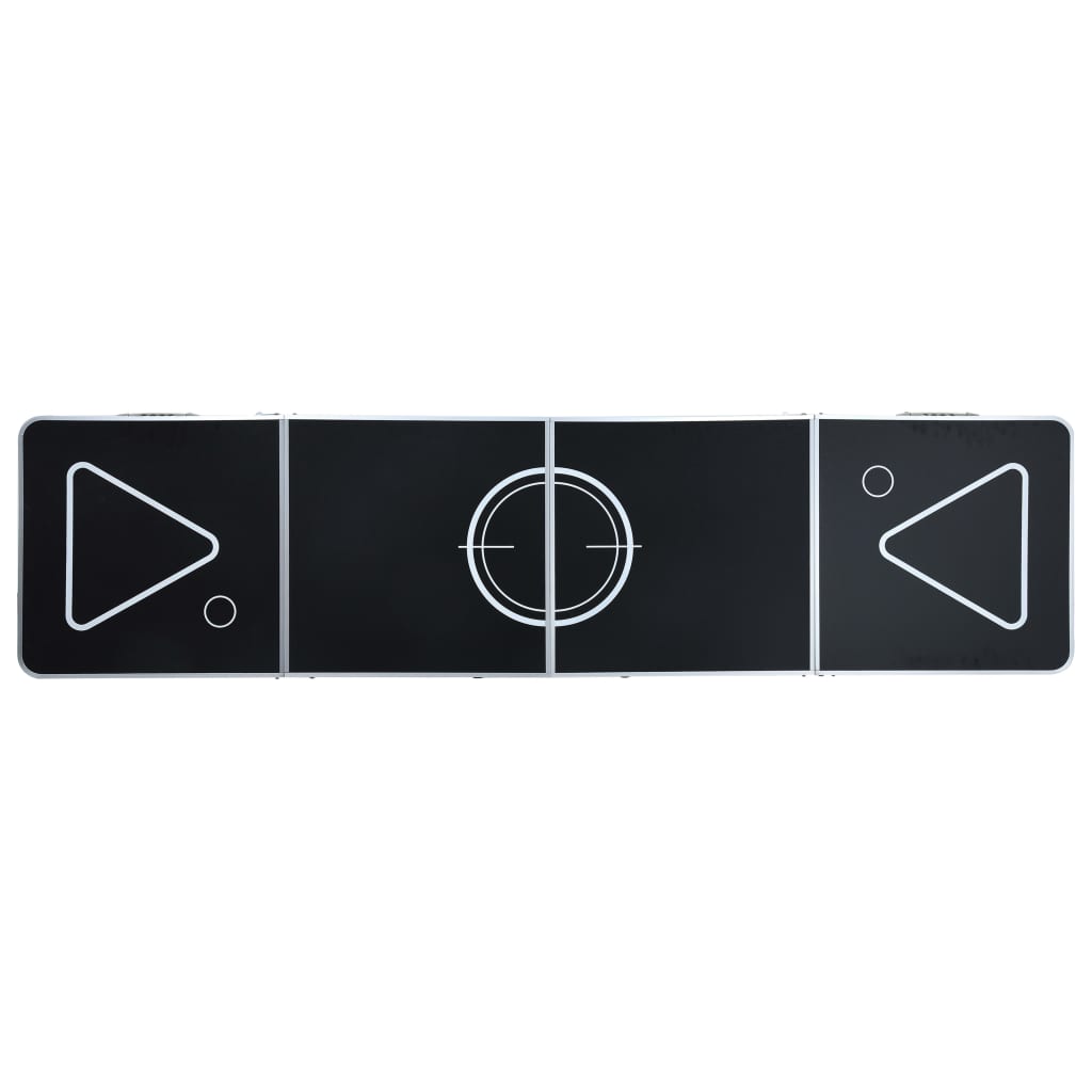 Beer Pong Table | Black | Aluminium, MDF | Large | Foldable