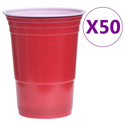 Beer Pong Set | Blue, Red, Yellow | Durable Plastic | Standard | Portable