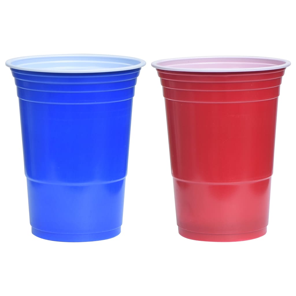 Beer Pong Set | Blue, Red, Yellow | Durable Plastic | Standard | Portable