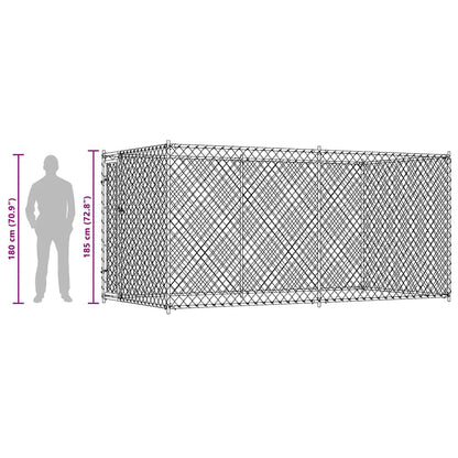 Outdoor Dog Kennel 382x192x185 cm