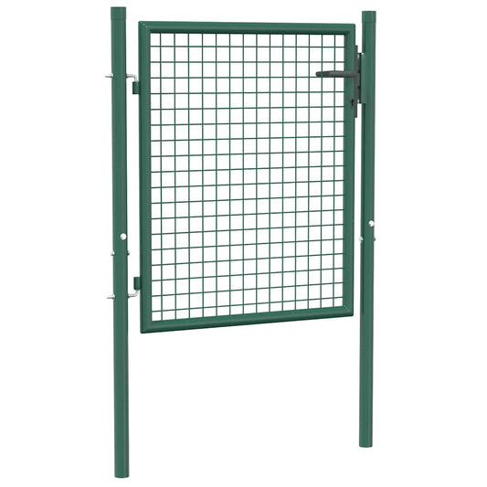 Fence Gate Steel 39.4x29.5" Green