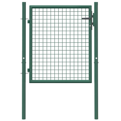 Fence Gate Steel 39.4x29.5" Green