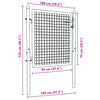 Fence Gate Steel 39.4"x29.5" Green