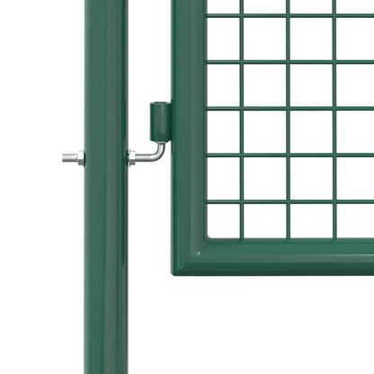 Fence Gate Steel 39.4x49.2" Green