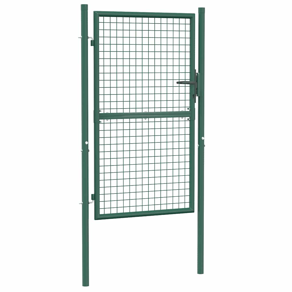 Fence Gate Steel 39.4x59.1" Green