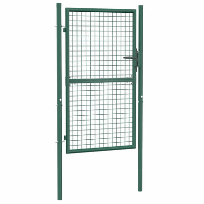 Fence Gate Steel 39.4x59.1" Green