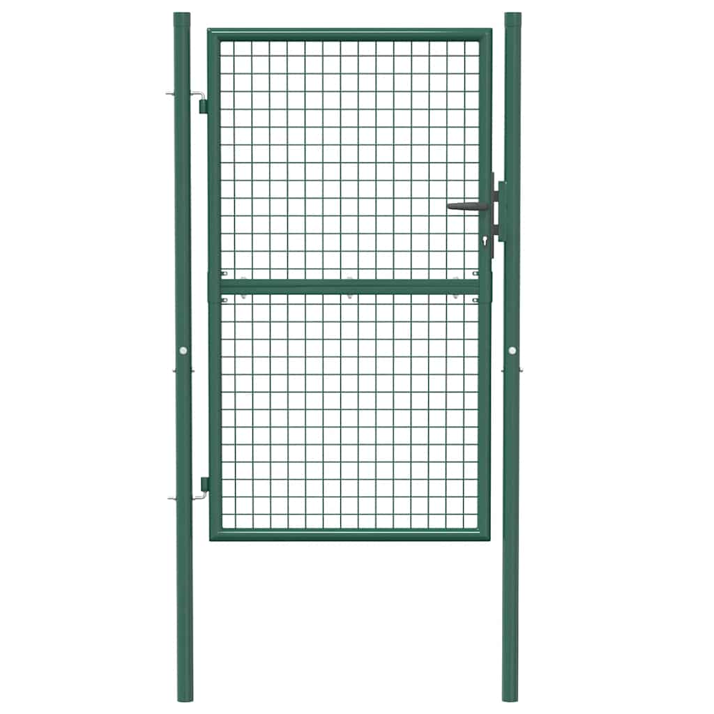Fence Gate Steel 39.4x59.1" Green