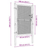 Fence Gate Steel 39.4"x59.1" Green