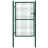 Fence Gate Steel 100x175 cm Green