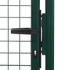Fence Gate Steel 100x175 cm Green