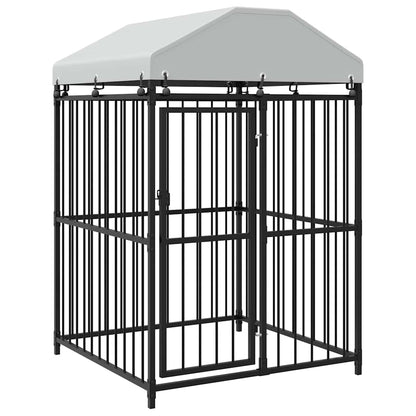 Outdoor Dog Kennel with Roof 120x120x150 cm