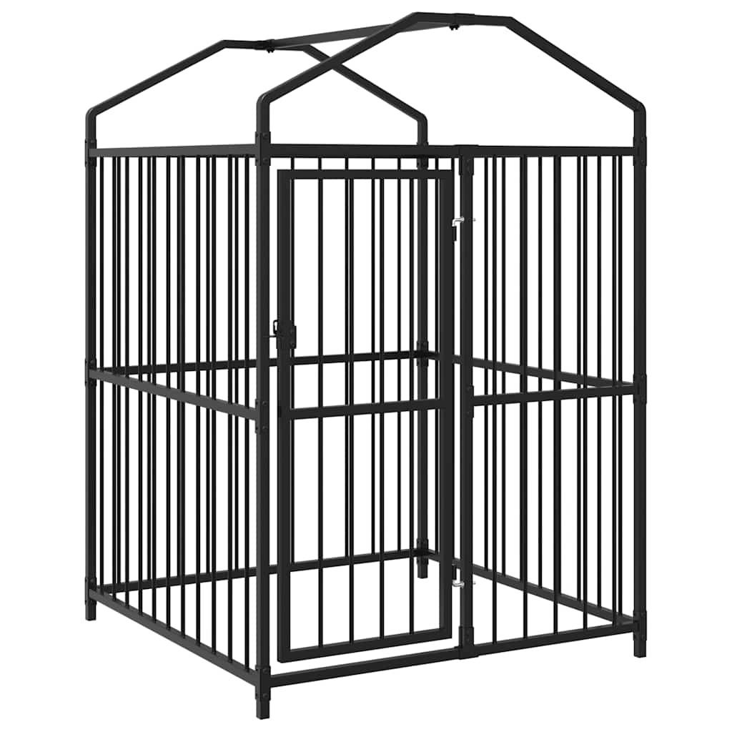 Outdoor Dog Kennel with Roof 120x120x150 cm