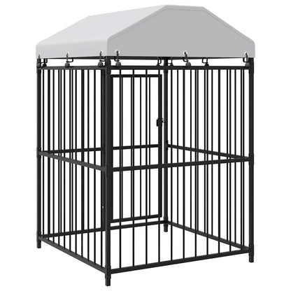 Outdoor Dog Kennel with Roof 120x120x150 cm