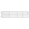 5 Bar Field Gate Steel (150-400)x90 cm Silver