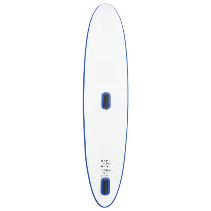 Inflatable Stand Up Paddleboard with Sail Set Blue and White