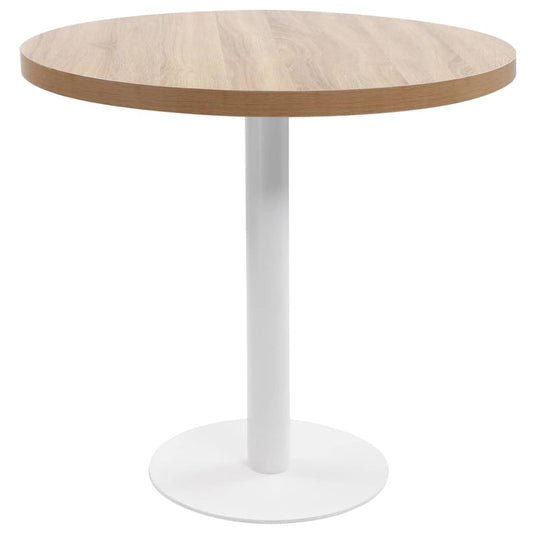 Bistro Table | Light brown and white