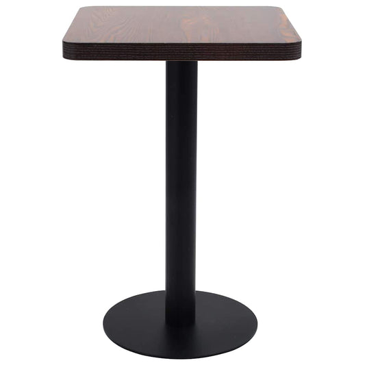 Bistro Table Dark Brown 50x50 cm MDF