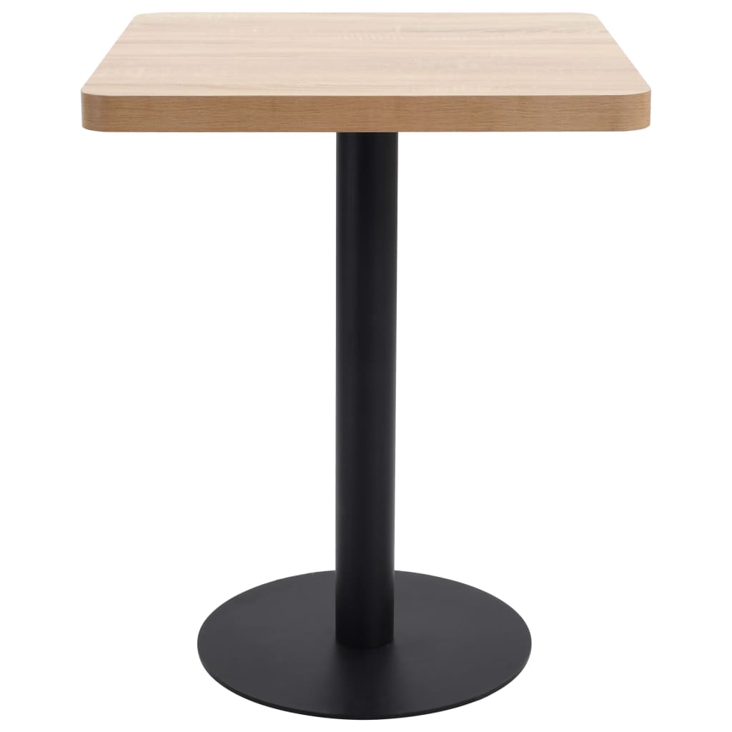 Bistro Table | Light brown and black | MDF | 60x60 cm |  Simplistic