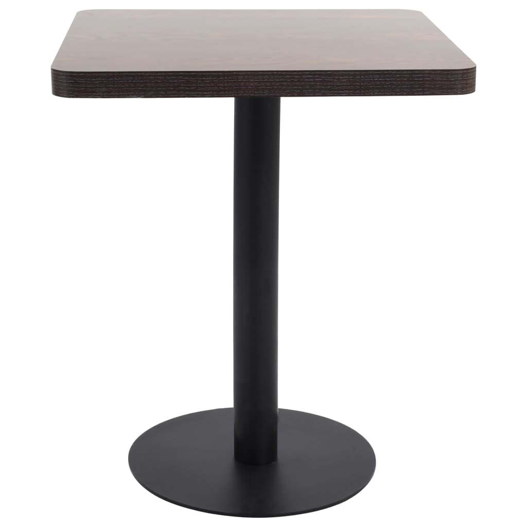 Bistro Table | Dark Brown | MDF | 60 x 60 cm |  Sleek  | Bistro Table