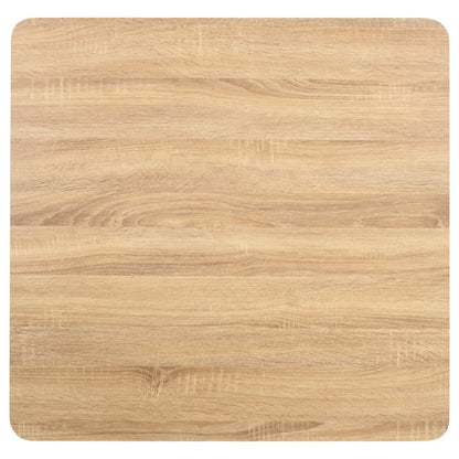 Bistro Table | Light brown | MDF | 80 cm x 80 cm x 75 cm | Pedestal base
