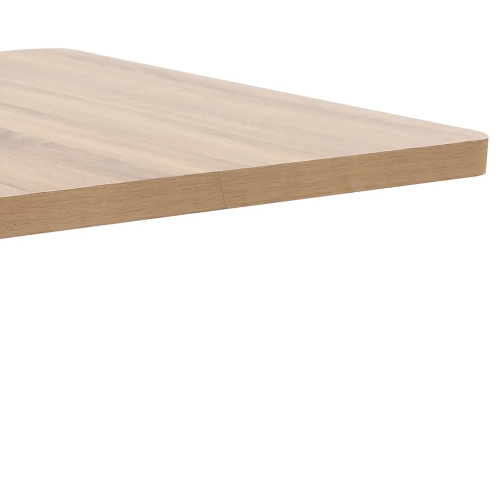 Bistro Table | Light brown and black | MDF, steel | 80x80 cm