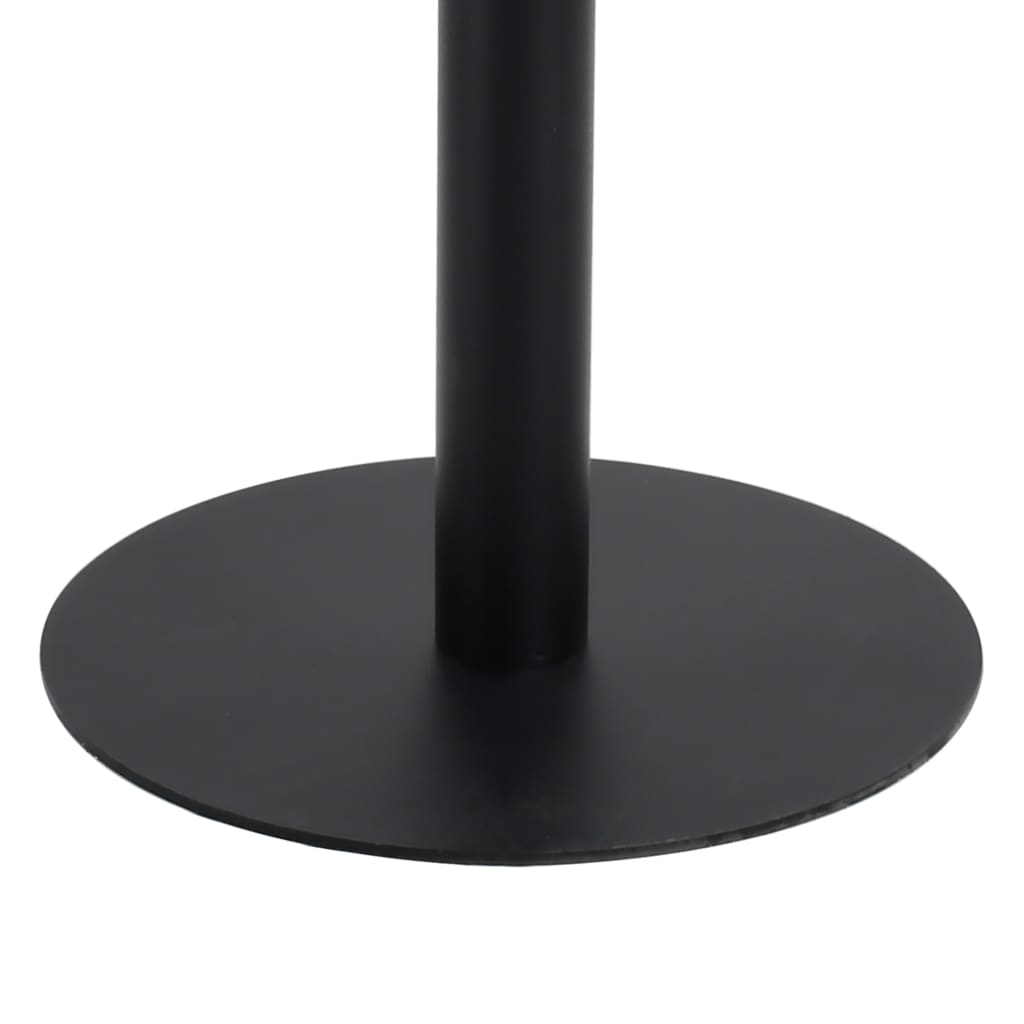 Bistro Table | Light brown and black | MDF, steel | 80x80 cm