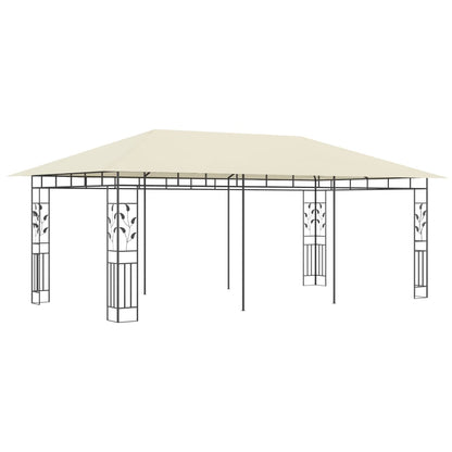 Gazebo with Mosquito Net 6x3x2.73 m Cream
