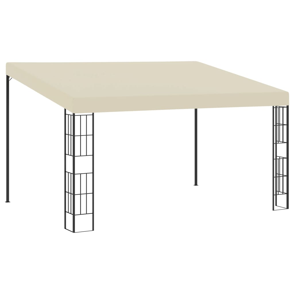 Wall-mounted Gazebo 3x4 m Cream Fabric