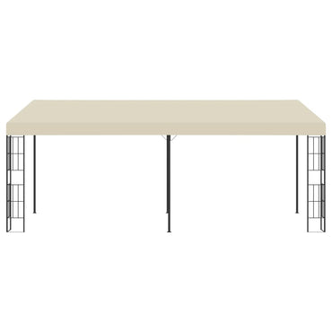 Wall-mounted Gazebo 3x6 m Cream Fabric