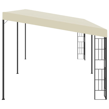 Wall-mounted Gazebo 3x6 m Cream Fabric