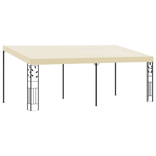 Gazebo | Cream | Powder-coated steel | 6x3m | Collapsible | Gazebo