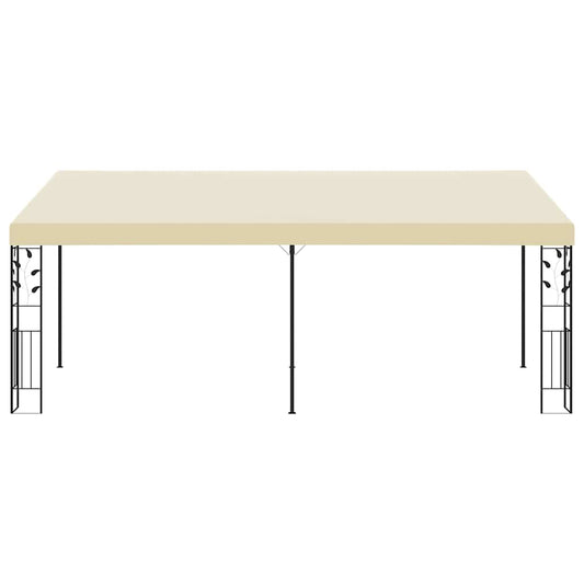 Gazebo | Cream | Powder-coated steel | 6x3m | Collapsible | Gazebo