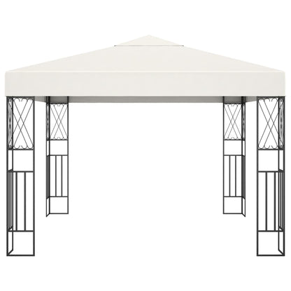 Gazebo 3x3 m Cream Fabric