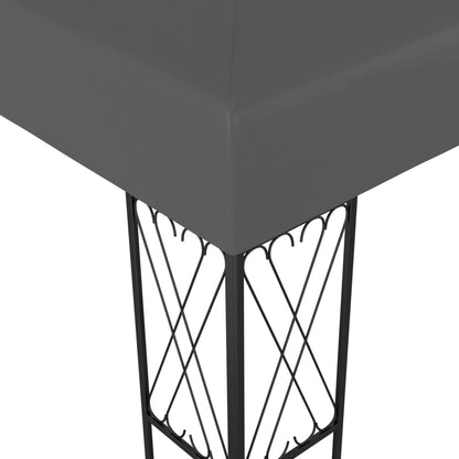 vidaXL Gazebo Anthracite 100% polyester, steel 10 x 13 ft Tough Gazebo