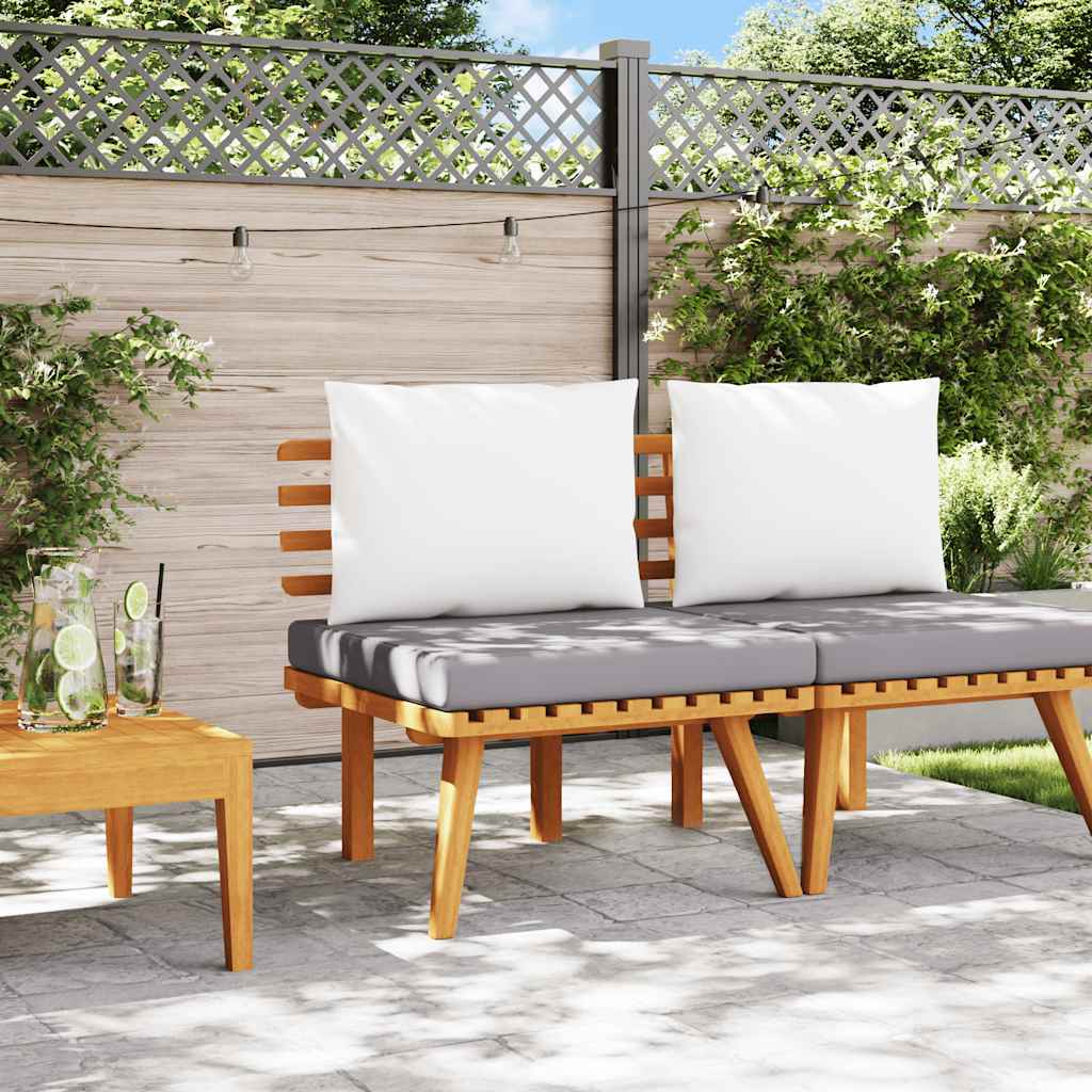 Patio Chair with Cushions Solid Acacia Wood