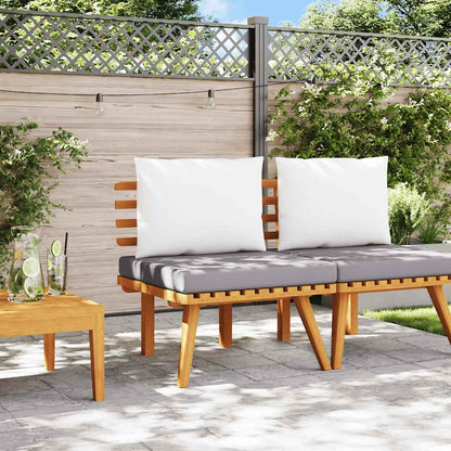 Patio Chair with Cushions Solid Acacia Wood