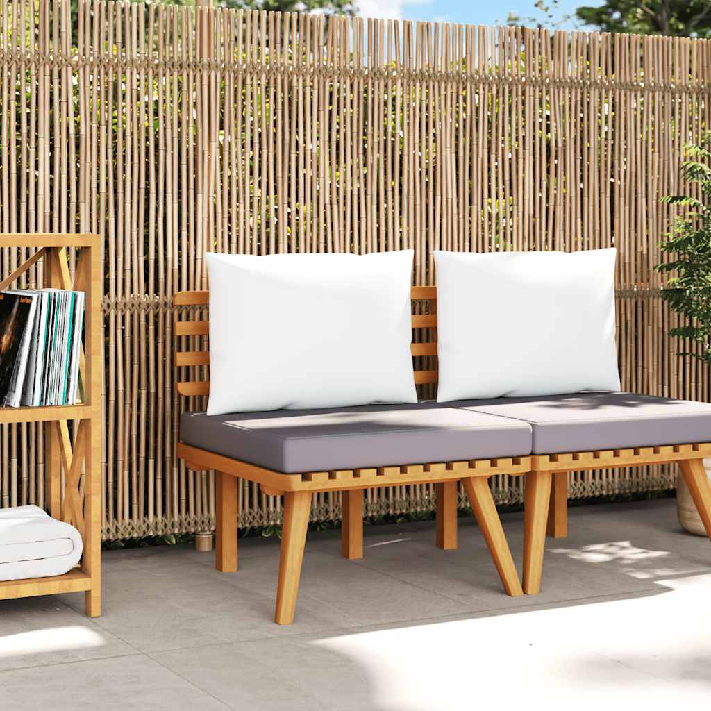 Patio Chair with Cushions Solid Acacia Wood