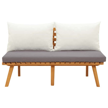 Patio Bench with Cushions 45.3" Solid Acacia Wood