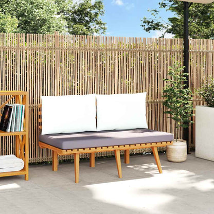 Patio Bench with Cushions 45.3" Solid Acacia Wood