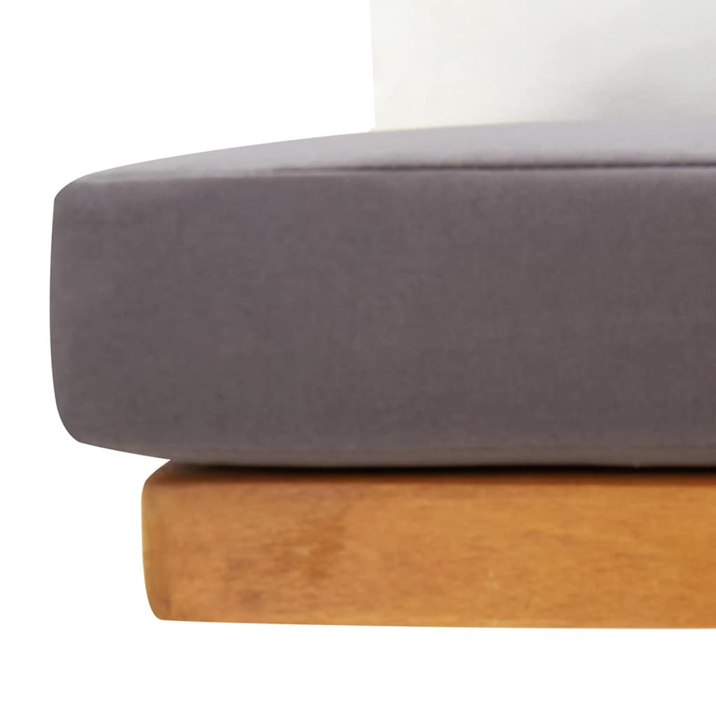 Patio Corner Sofa with Cushions Solid Acacia Wood
