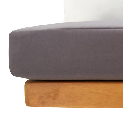Patio Corner Sofa with Cushions Solid Acacia Wood