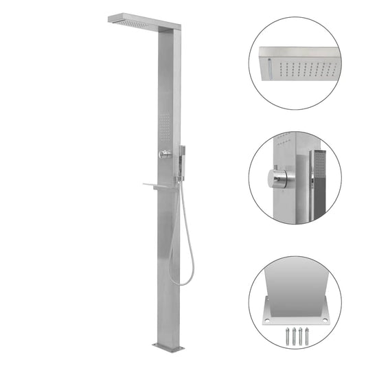 Shower Panel | Silver | 201 stainless steel | Large |  Appealing Design