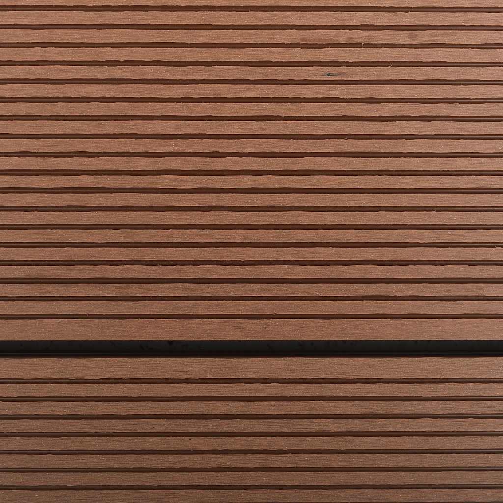 Outdoor Shower Tray WPC Stainless Steel 110x62 cm Brown