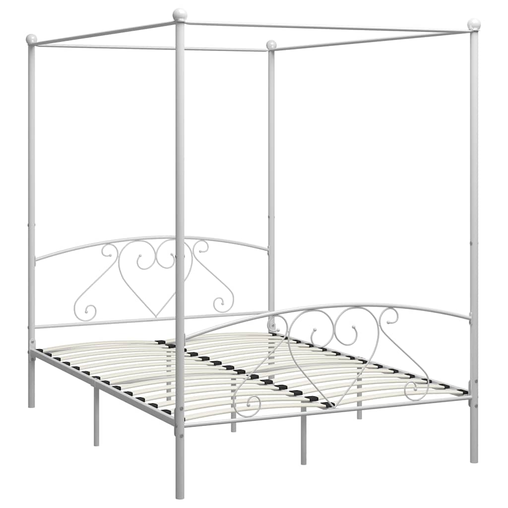 Bed Frame | White | Metal | Double | Classic/Traditional | Bed Frame